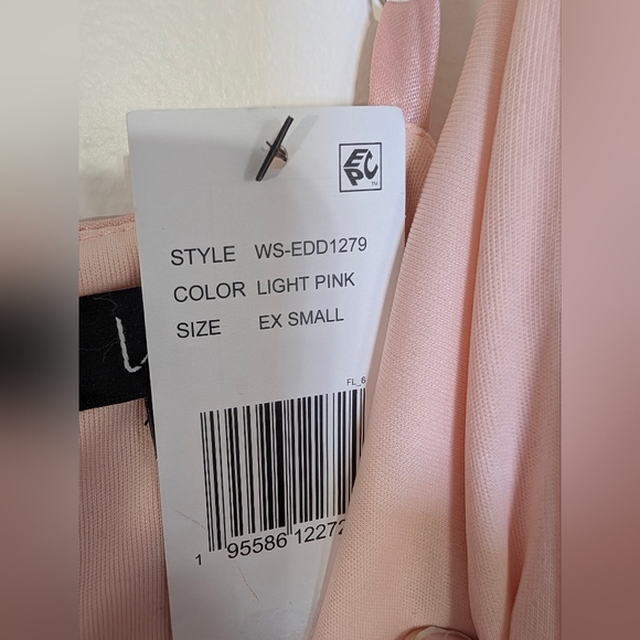 Lulus Pink Tiered Pleated Maxi Dress XS NWT Prom Wedding Formal Coquette - Picture 5 of 9